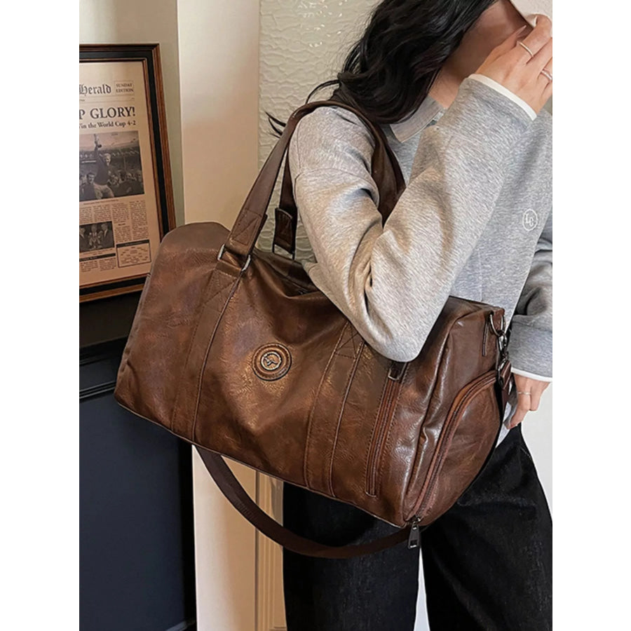 PU Leather Duffel Bag Apparel and Accessories