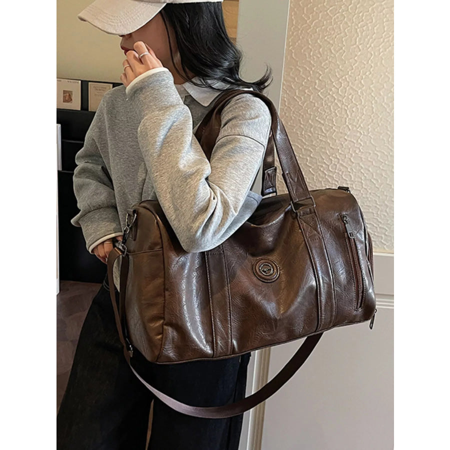 PU Leather Duffel Bag Apparel and Accessories