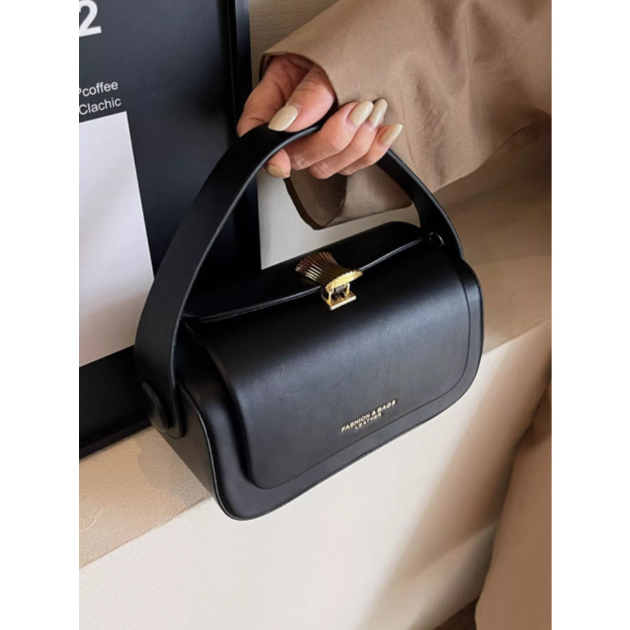 PU Leather Flap Crossbody Bag Apparel and Accessories