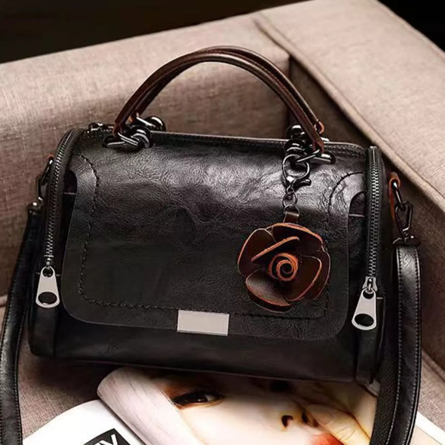 PU Leather Flap Crossbody Bag Apparel and Accessories