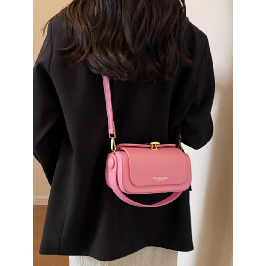 PU Leather Flap Crossbody Bag Apparel and Accessories