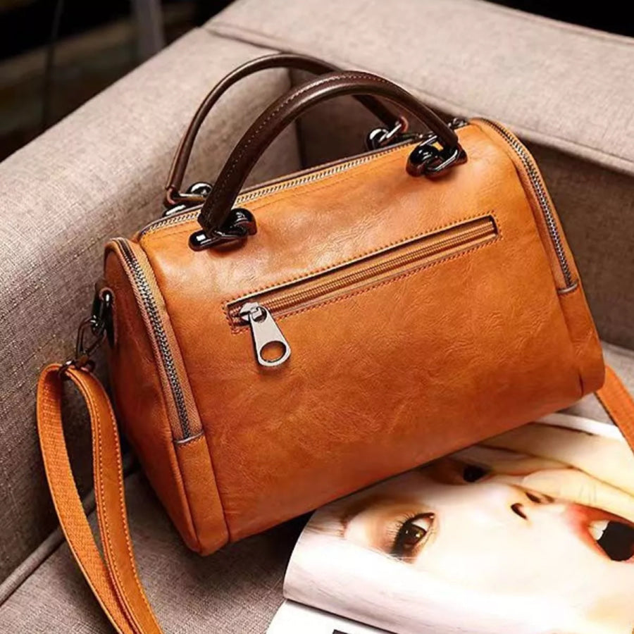 PU Leather Flap Crossbody Bag Apparel and Accessories