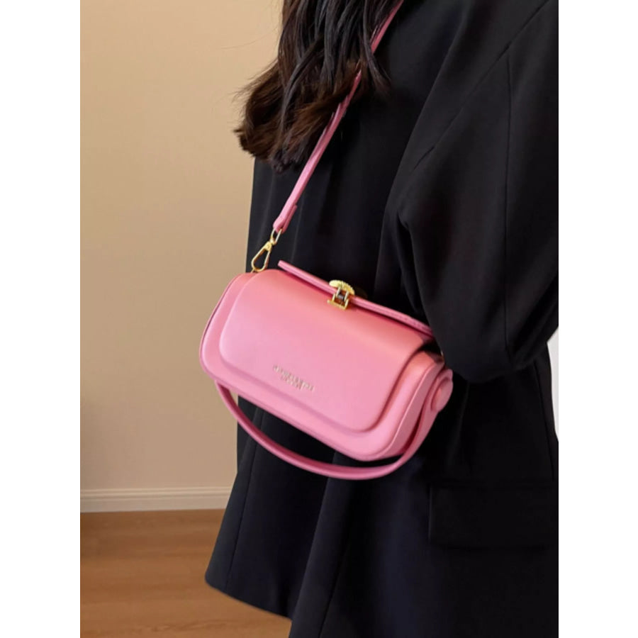 PU Leather Flap Crossbody Bag Apparel and Accessories