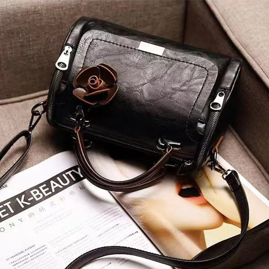 PU Leather Flap Crossbody Bag Apparel and Accessories
