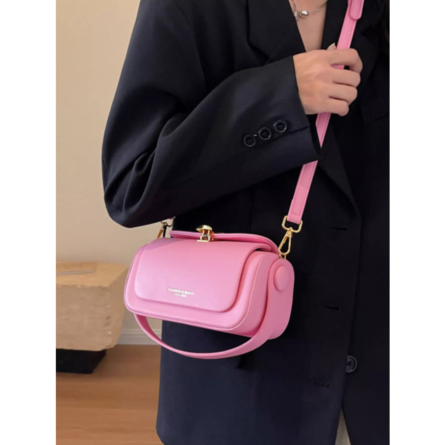 PU Leather Flap Crossbody Bag Apparel and Accessories