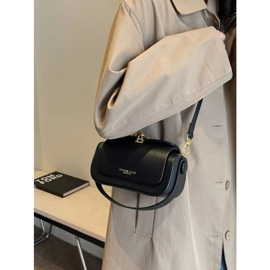 PU Leather Flap Crossbody Bag Apparel and Accessories