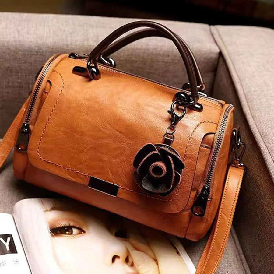 PU Leather Flap Crossbody Bag Apparel and Accessories