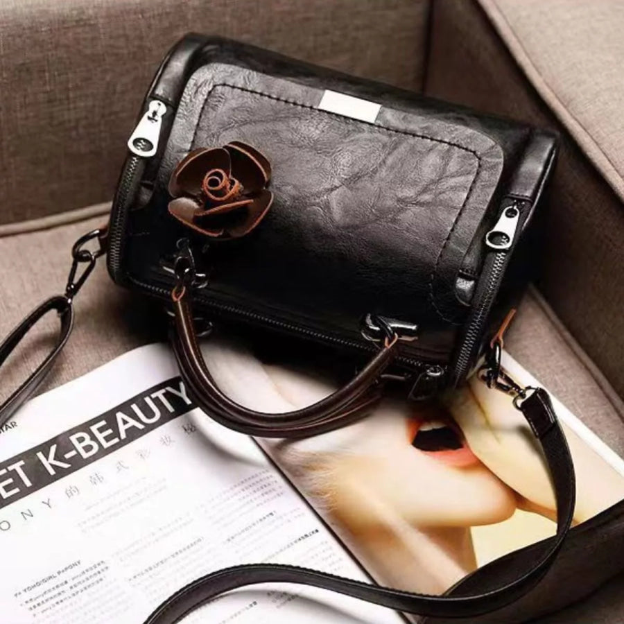 PU Leather Flap Crossbody Bag Apparel and Accessories