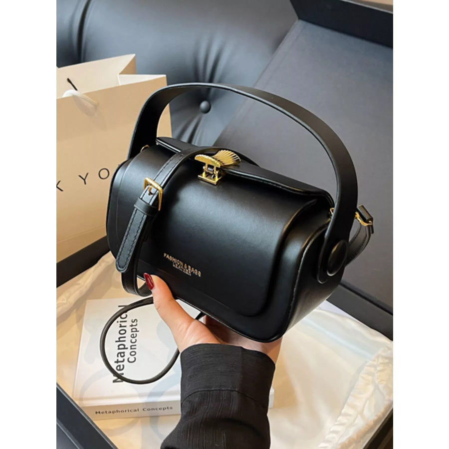 PU Leather Flap Crossbody Bag Apparel and Accessories