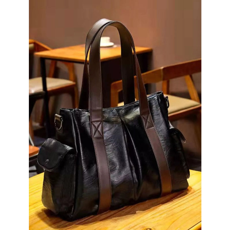 PU Leather Handbag Black / onesize Apparel and Accessories