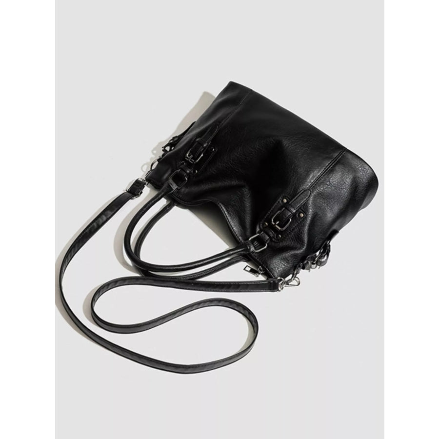 PU Leather Handbag Black / onesize Apparel and Accessories