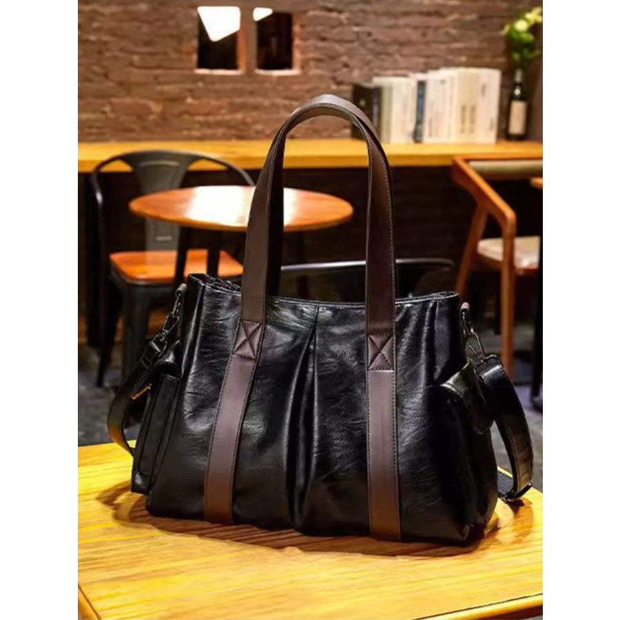 PU Leather Handbag Black / onesize Apparel and Accessories