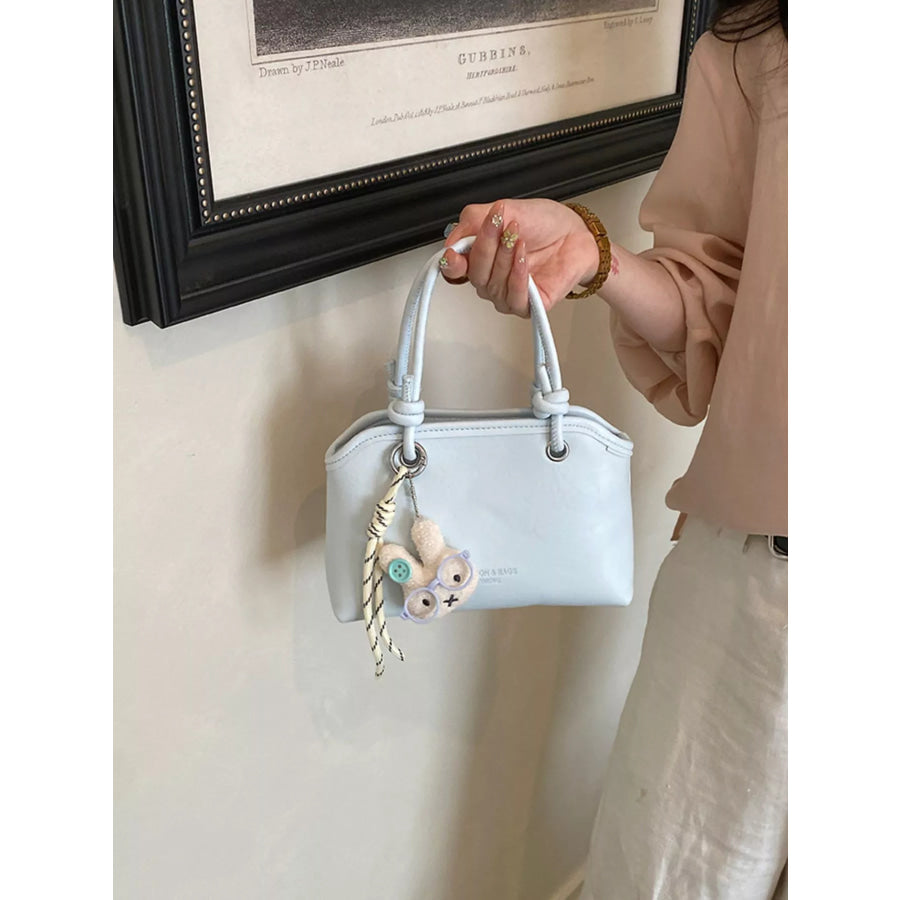 PU Leather Handbag Light Blue / onesize Apparel and Accessories
