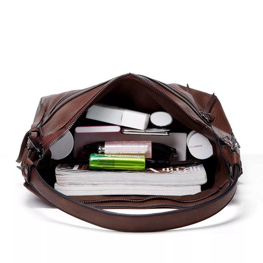 PU Leather Hobo Handbag Apparel and Accessories