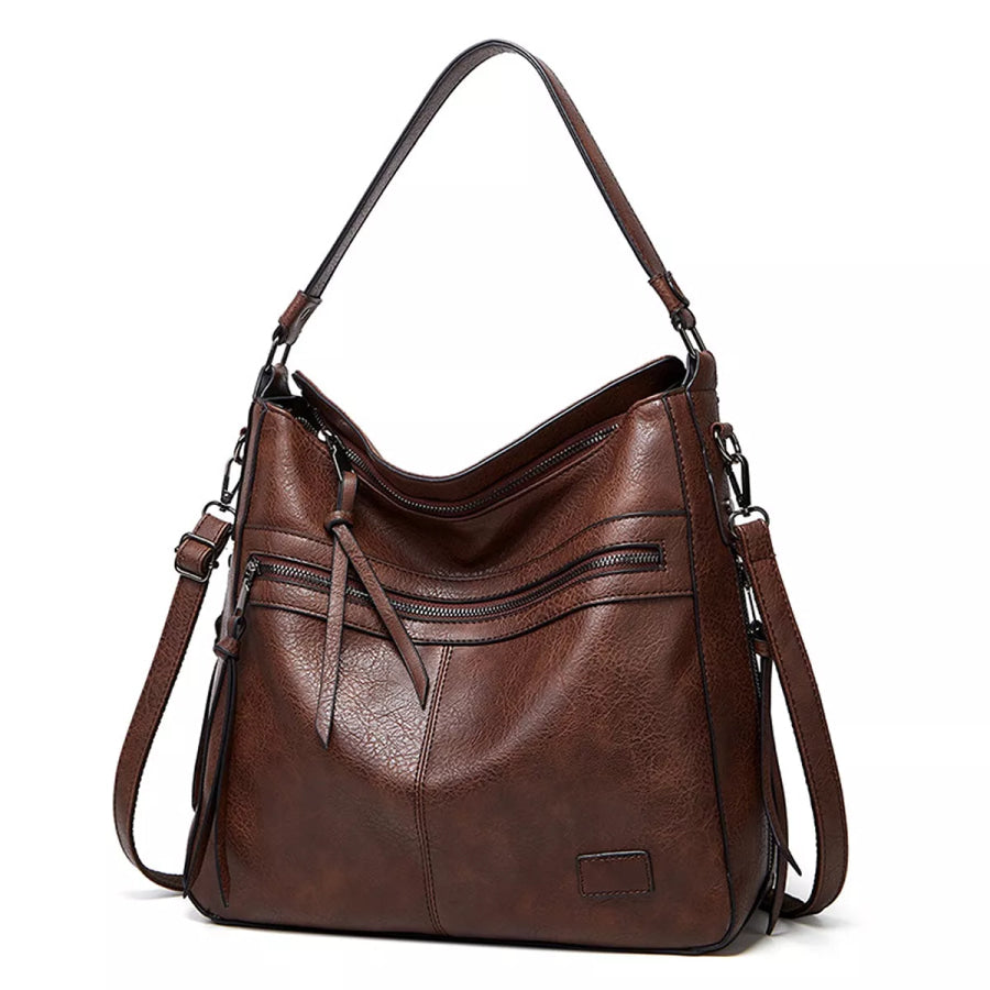 PU Leather Hobo Handbag Apparel and Accessories