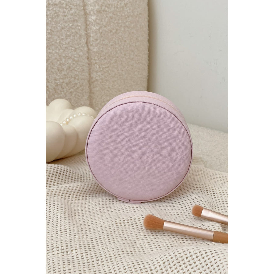 PU Leather Jewelry Storage Box Blush Pink / One Size Apparel and Accessories