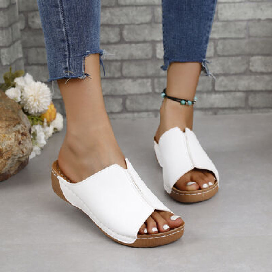 PU Leather Open Toe Sandals Apparel and Accessories
