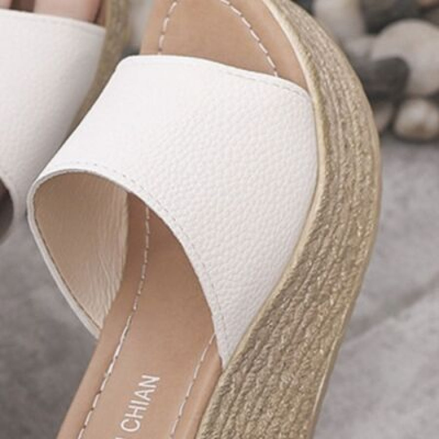 PU Leather Open Toe Sandals Apparel and Accessories