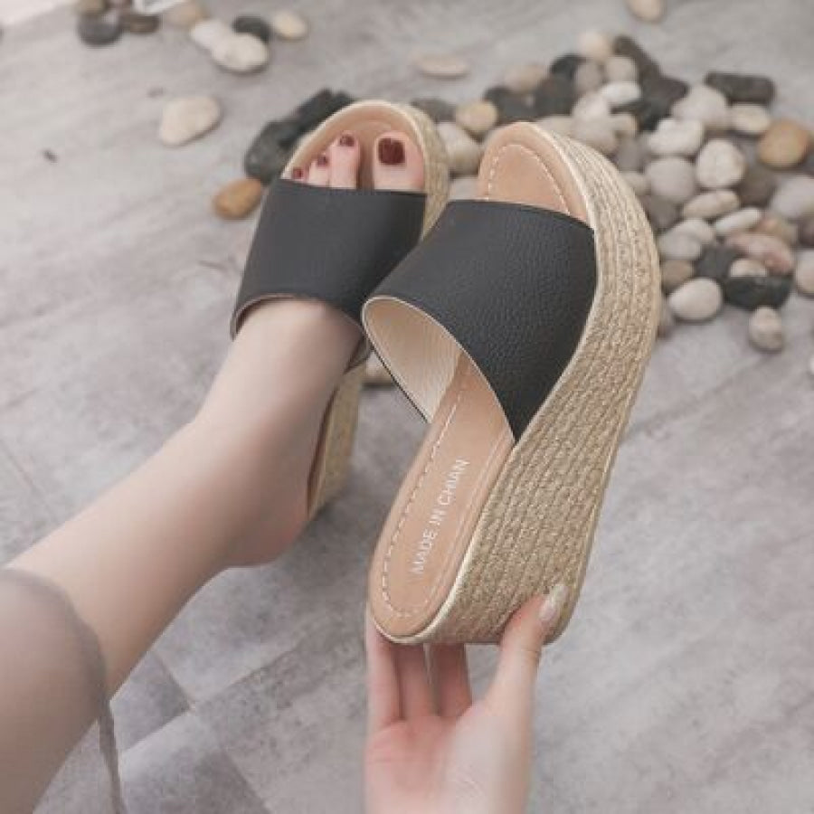 PU Leather Open Toe Sandals Apparel and Accessories