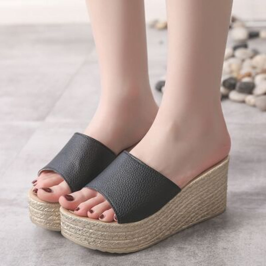 PU Leather Open Toe Sandals Apparel and Accessories