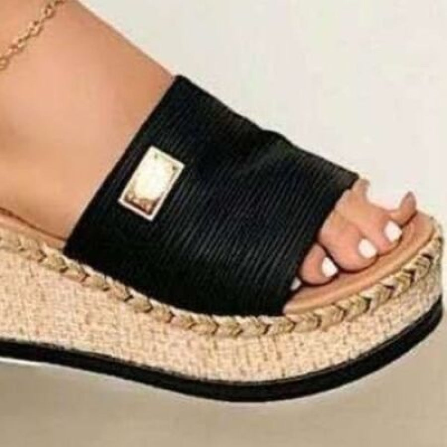 PU Leather Open Toe Sandals Apparel and Accessories