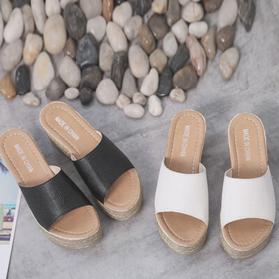 PU Leather Open Toe Sandals Apparel and Accessories