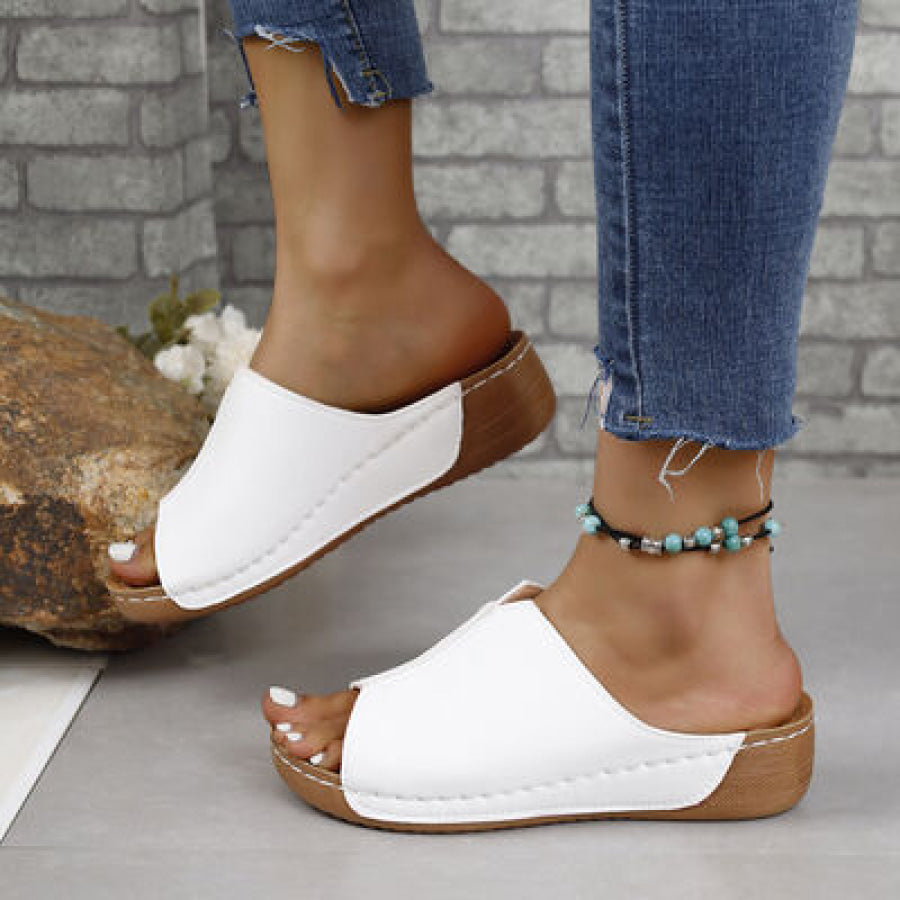 PU Leather Open Toe Sandals Apparel and Accessories