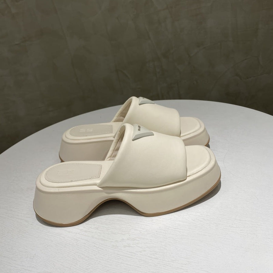PU Leather Platform Sandals Apparel and Accessories