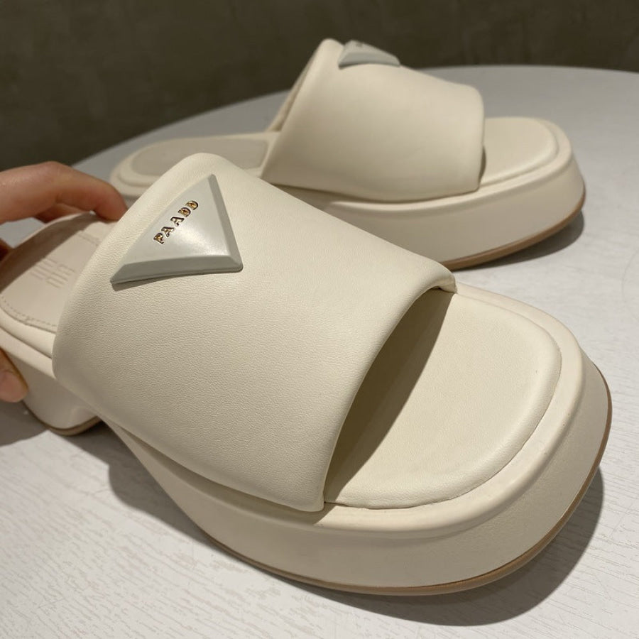 PU Leather Platform Sandals Apparel and Accessories