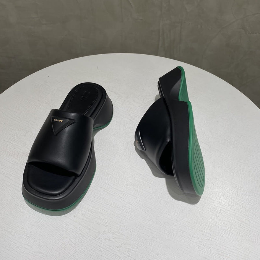 PU Leather Platform Sandals Apparel and Accessories