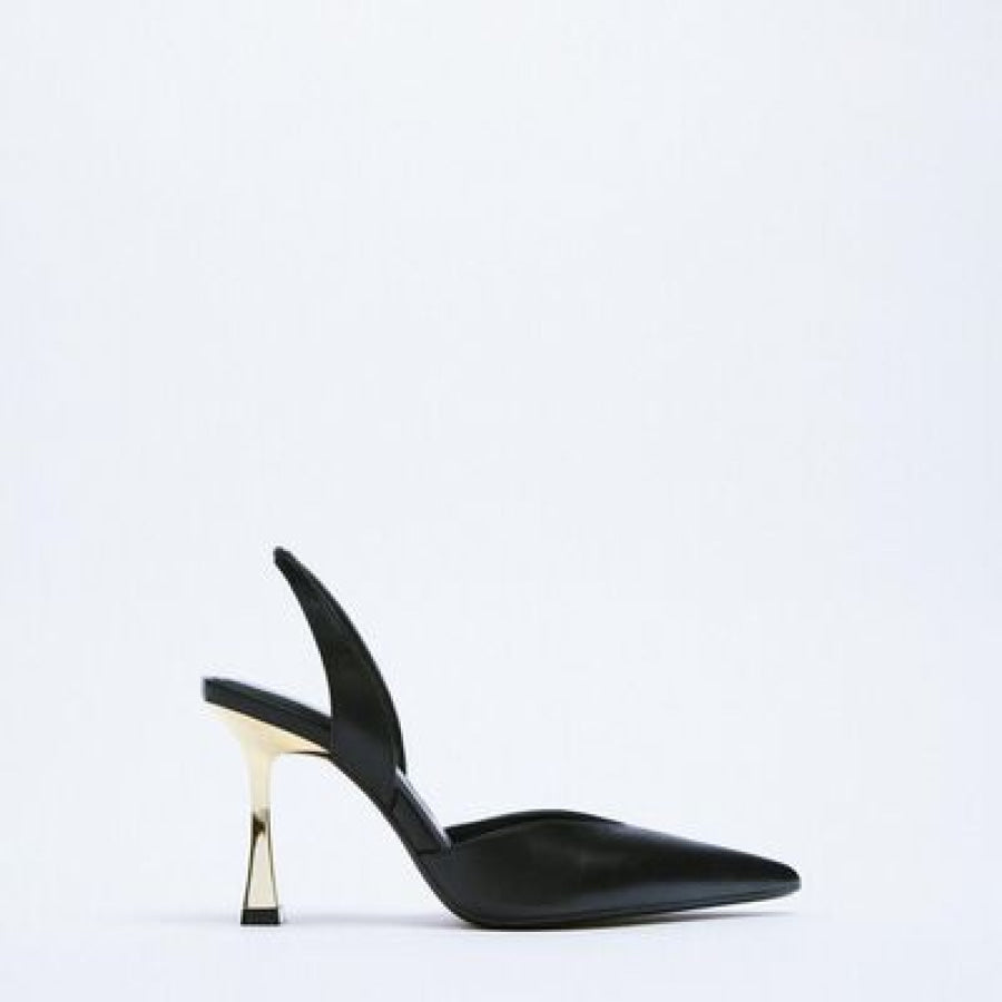 PU Leather Point Toe Stiletto Heel Pumps Apparel and Accessories