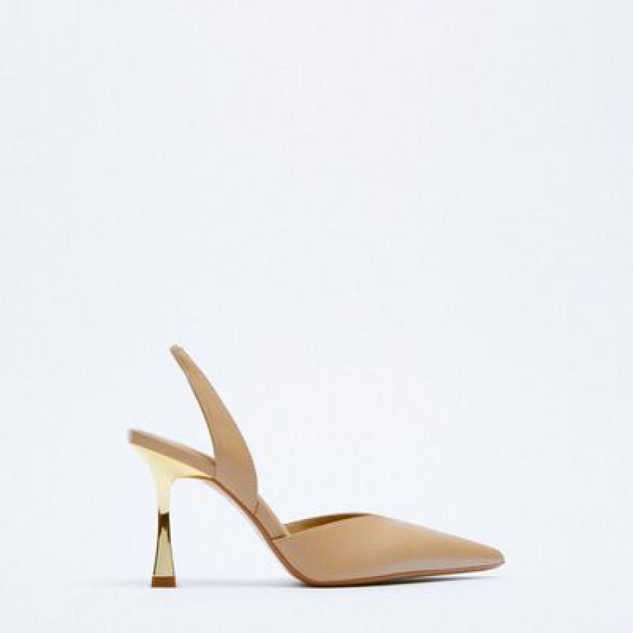 PU Leather Point Toe Stiletto Heel Pumps Apparel and Accessories