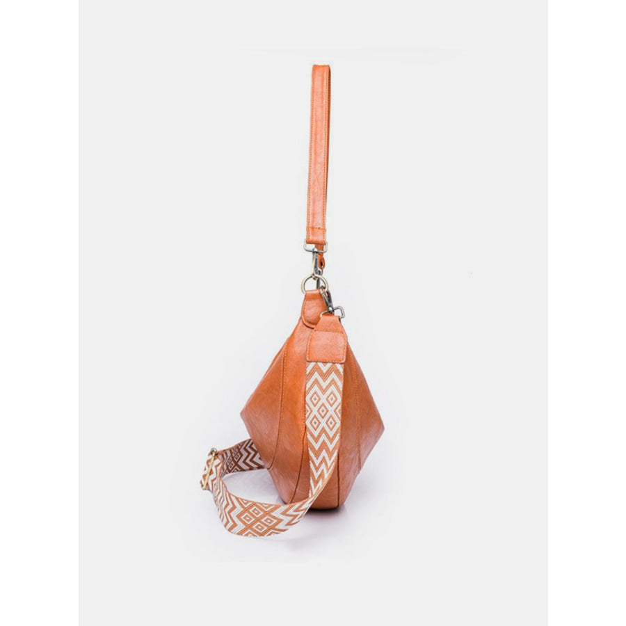 PU Leather Removable Strap Crossbody Bag Apparel and Accessories