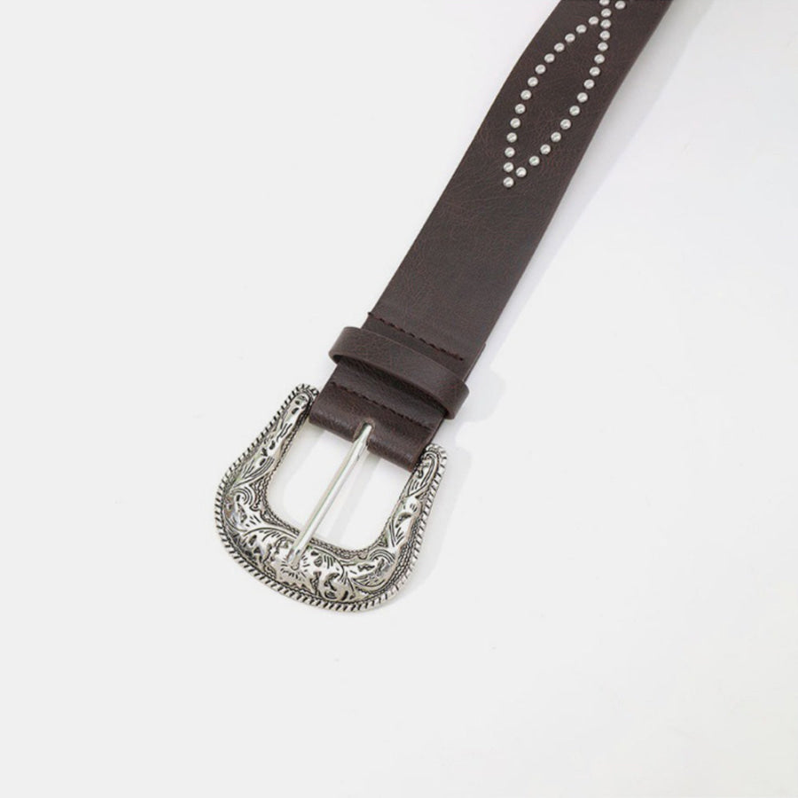 PU Leather Rhinestone Belt Apparel and Accessories