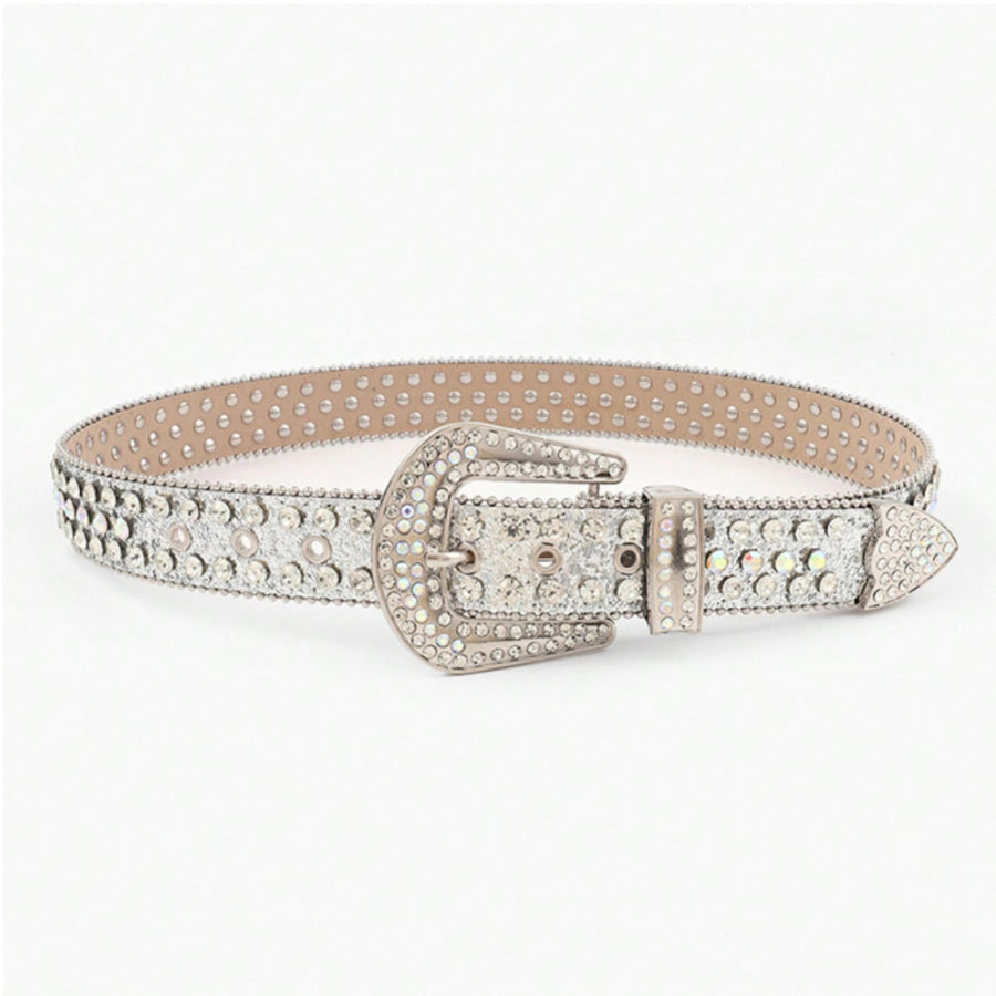 PU Leather Rhinestone Belt Apparel and Accessories