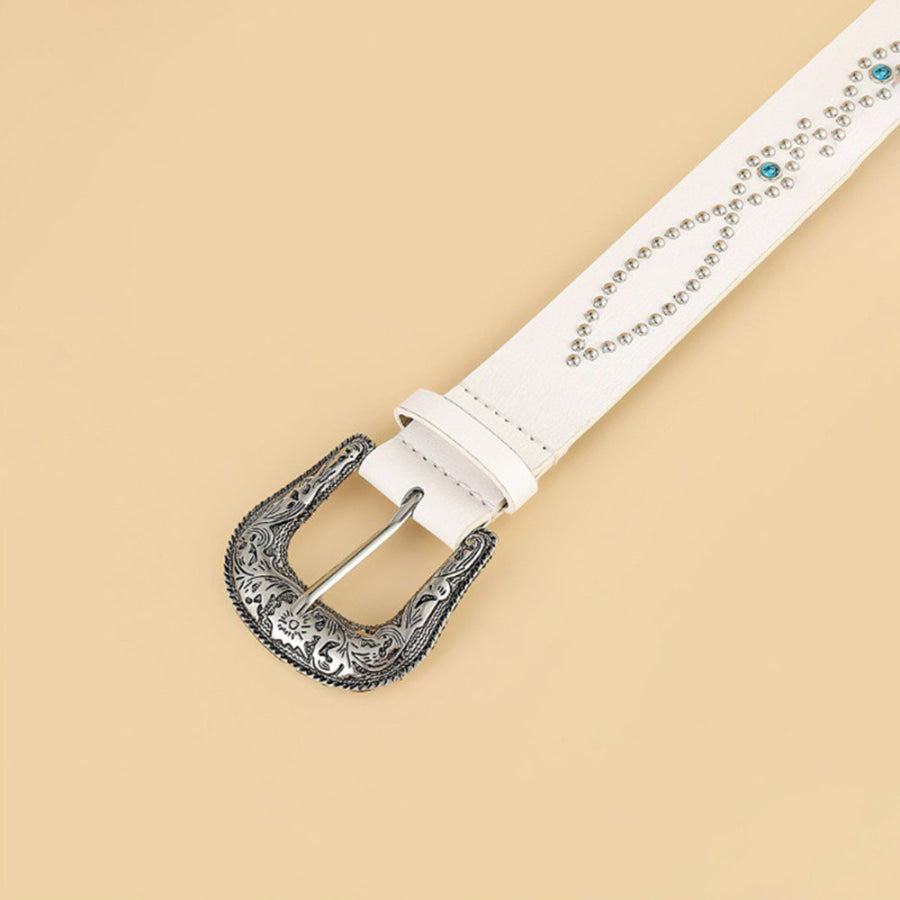 PU Leather Rhinestone Belt Apparel and Accessories