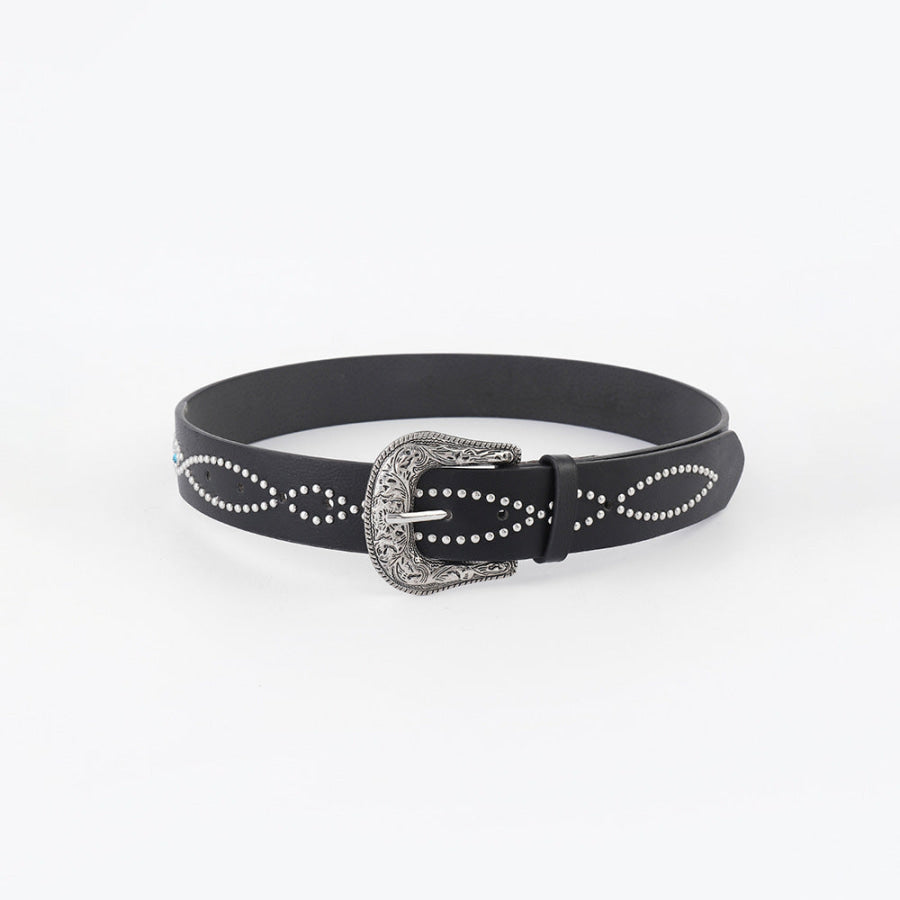 PU Leather Rhinestone Belt Apparel and Accessories