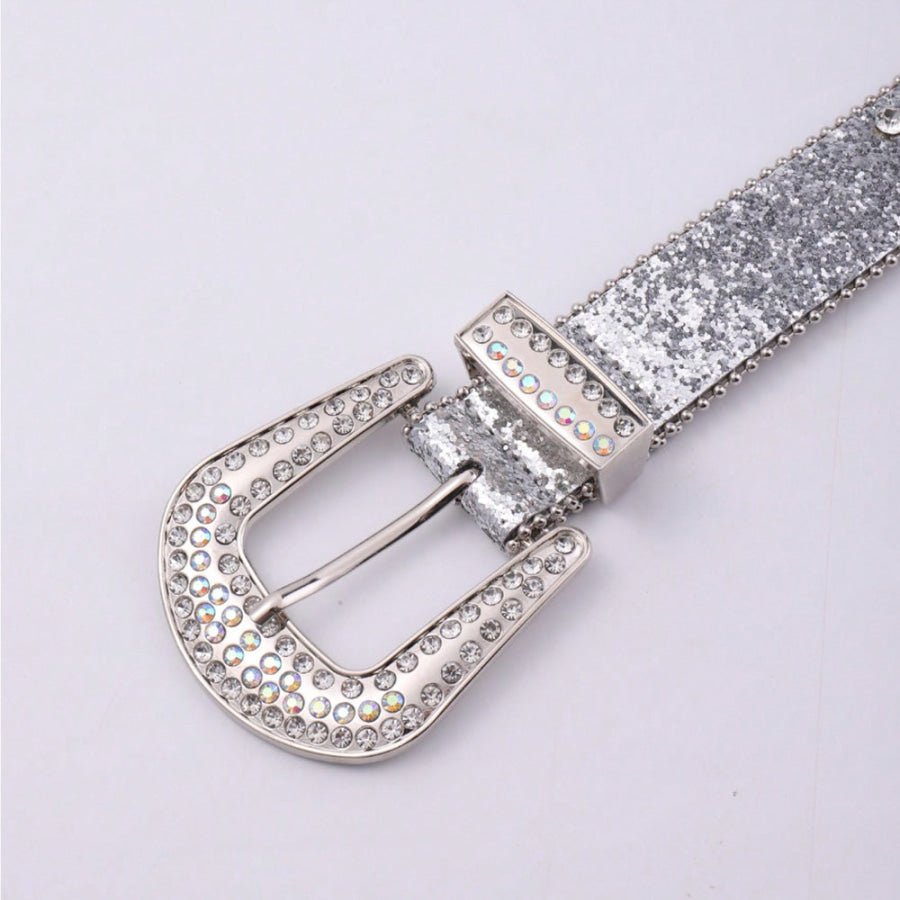 PU Leather Rhinestone Belt Apparel and Accessories