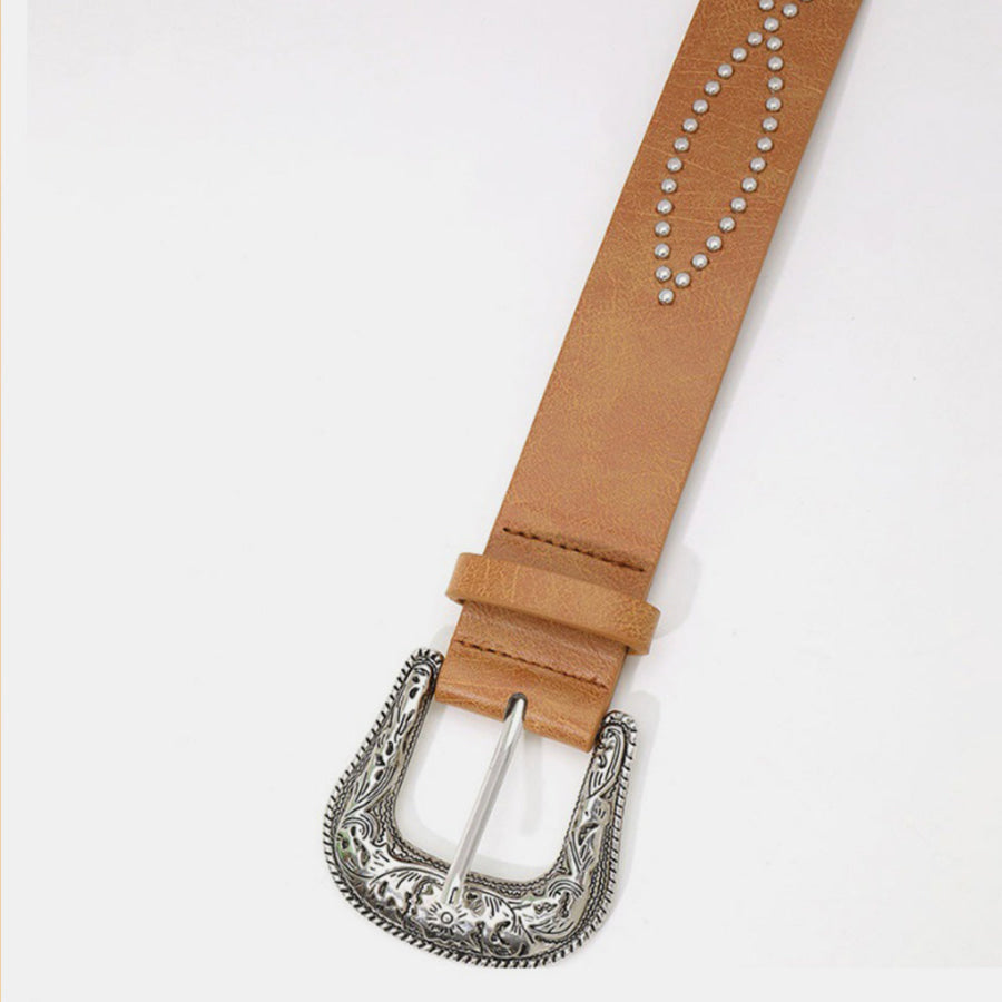 PU Leather Rhinestone Belt Apparel and Accessories