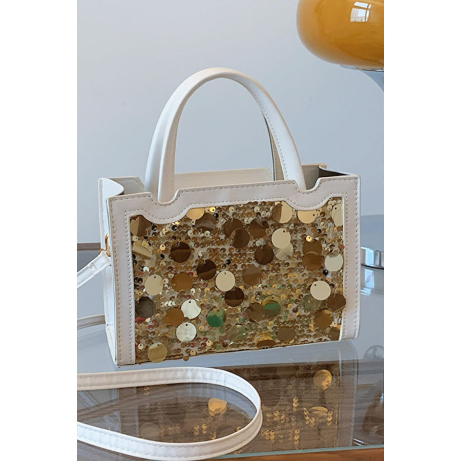 PU Leather Sequin Handbag Apparel and Accessories