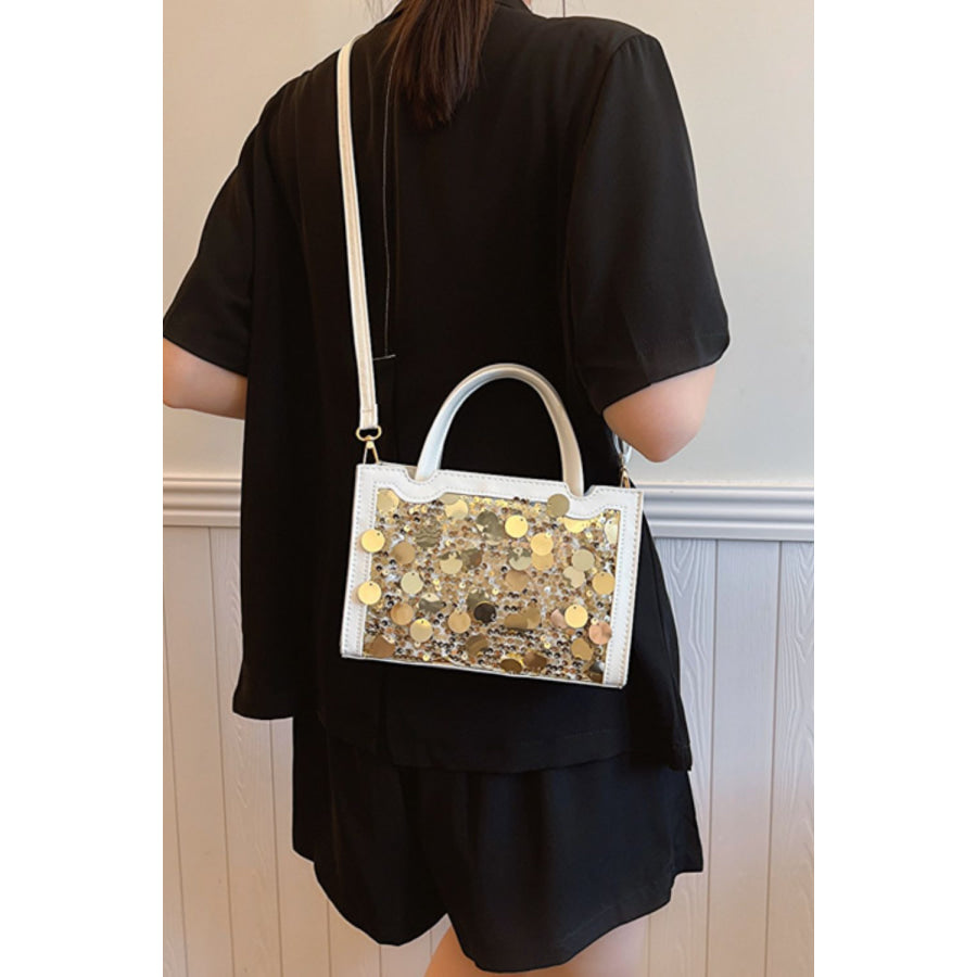 PU Leather Sequin Handbag Apparel and Accessories