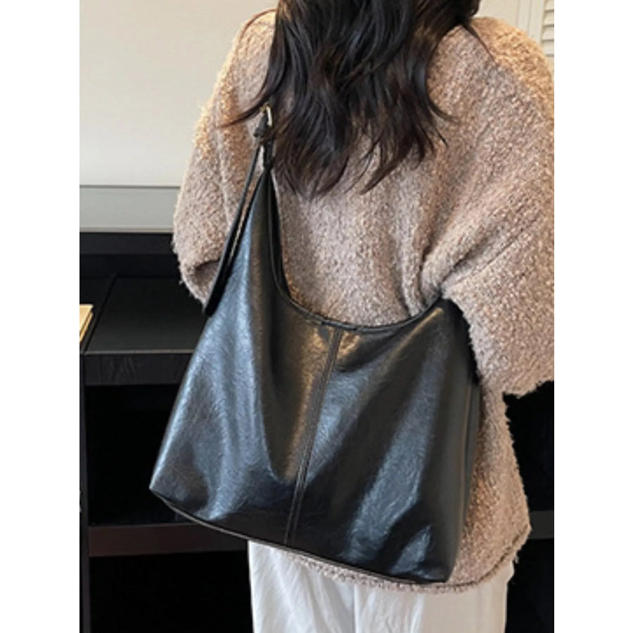 PU Leather Shoulder Bag Black / onesize Apparel and Accessories
