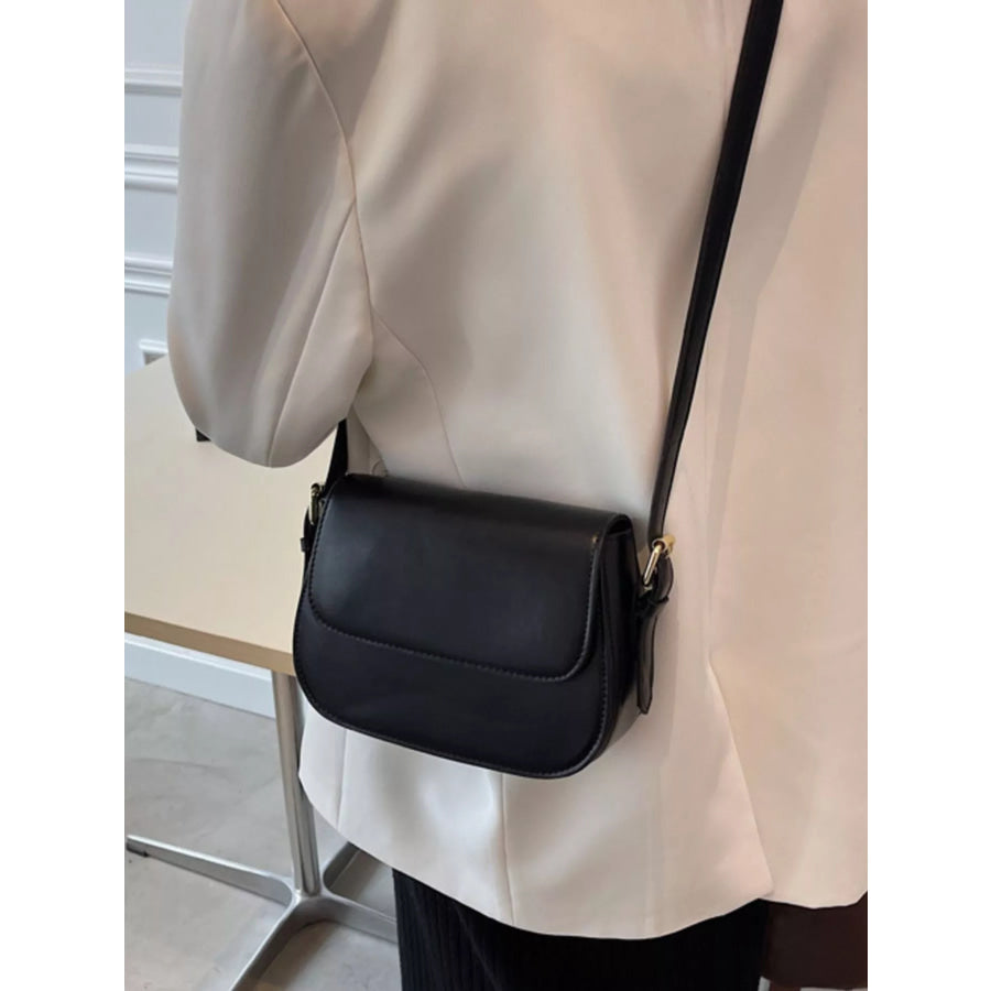 PU Leather Shoulder Bag Black / onesize Apparel and Accessories