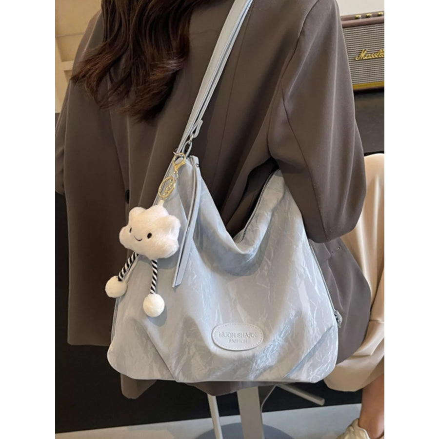 PU Leather Shoulder Bag Blue / onesize Apparel and Accessories