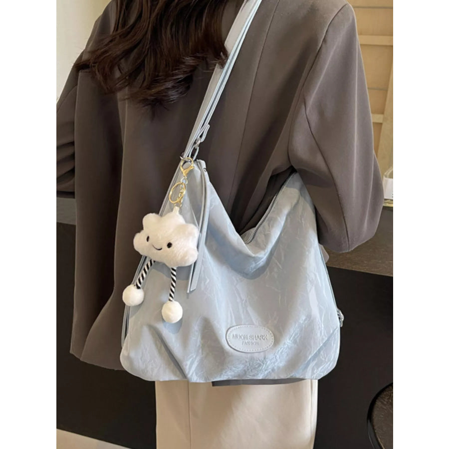 PU Leather Shoulder Bag Blue / onesize Apparel and Accessories