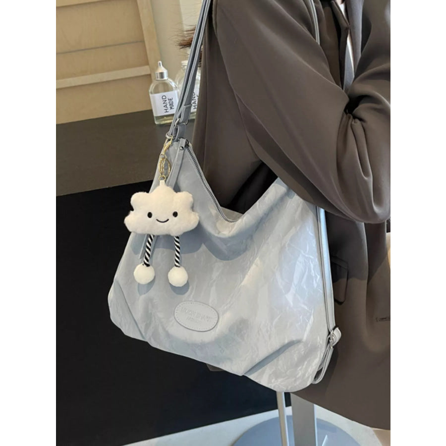 PU Leather Shoulder Bag Blue / onesize Apparel and Accessories