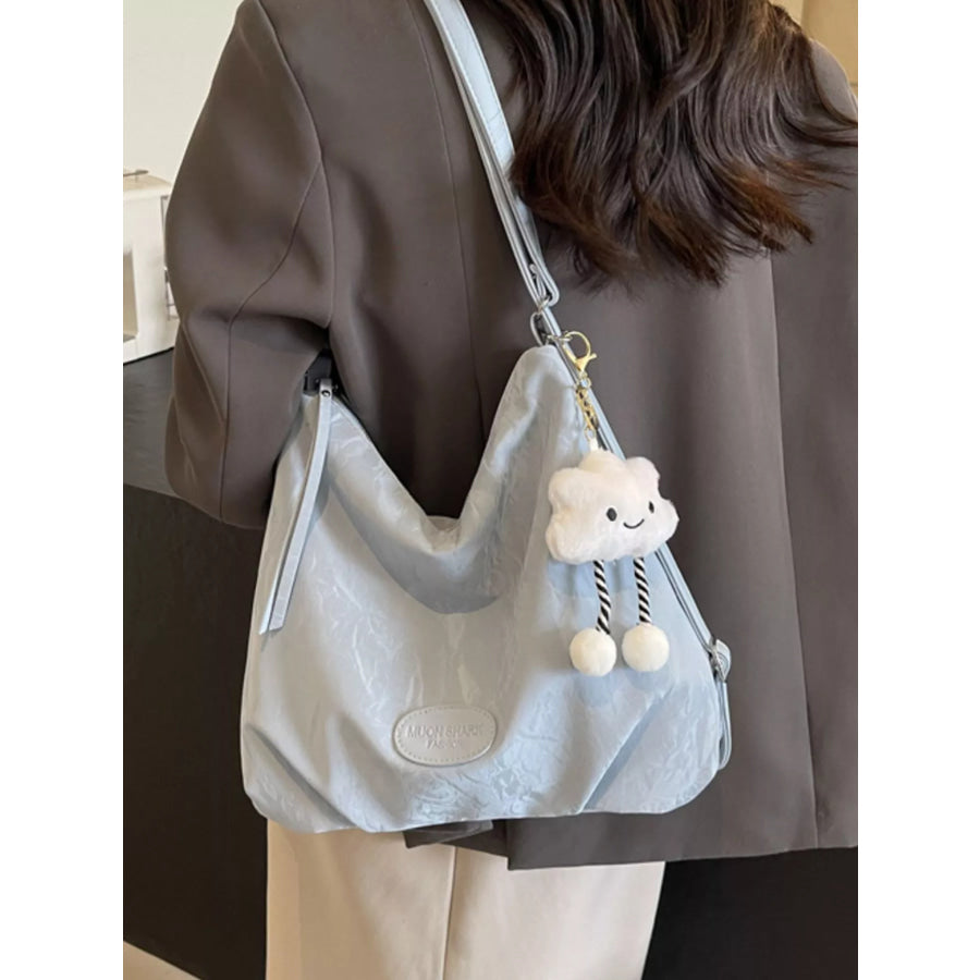 PU Leather Shoulder Bag Blue / onesize Apparel and Accessories