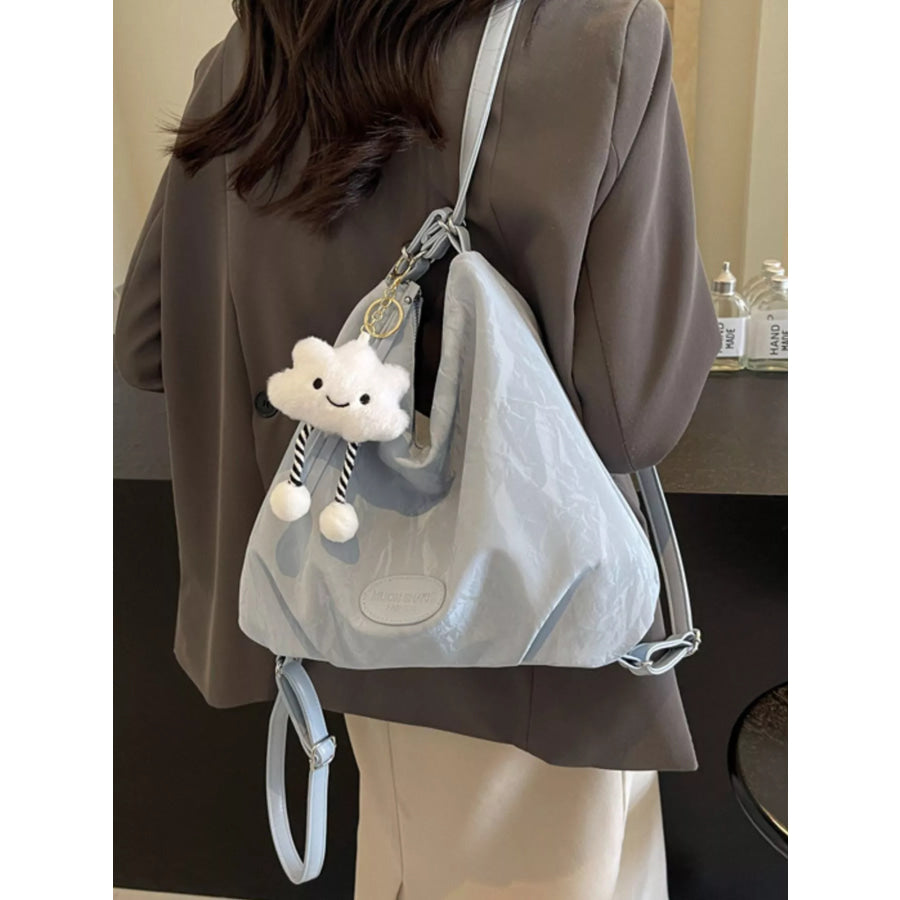 PU Leather Shoulder Bag Blue / onesize Apparel and Accessories