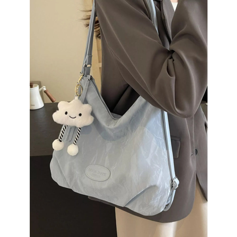 PU Leather Shoulder Bag Blue / onesize Apparel and Accessories