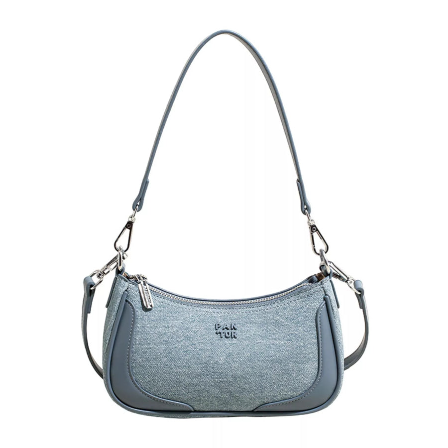 PU Leather Shoulder Bag Blue / onesize Apparel and Accessories